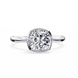 Diamond ring on a white background