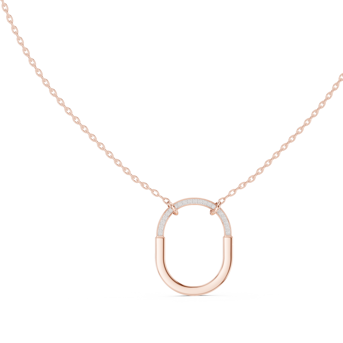 Teardrop diamond pendant in gold with lab grown diamonds by Signora Jewels