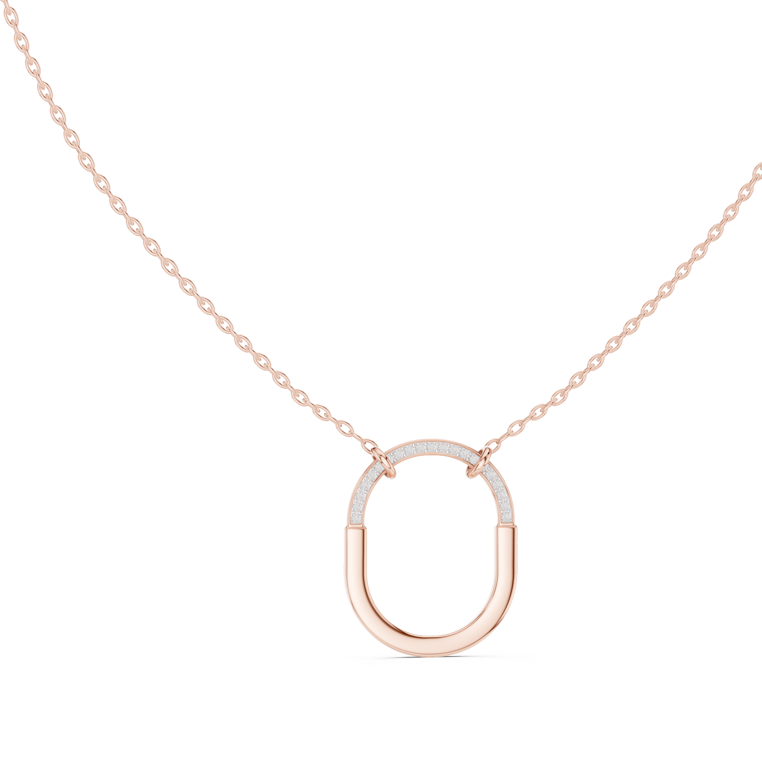 Teardrop diamond pendant in gold with lab grown diamonds by Signora Jewels
