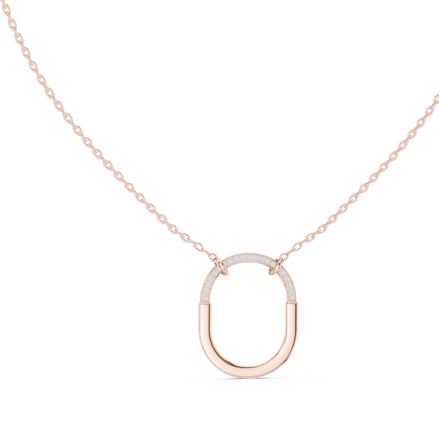 Teardrop diamond pendant in gold with lab grown diamonds by Signora Jewels