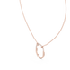 Teardrop diamond pendant in gold with lab grown diamonds by Signora Jewels