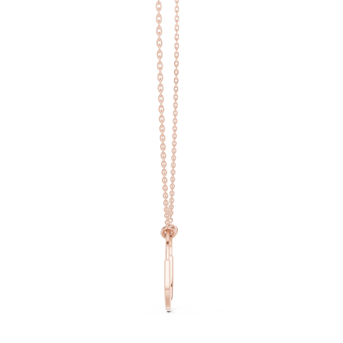 Teardrop diamond pendant in gold with lab grown diamonds by Signora Jewels