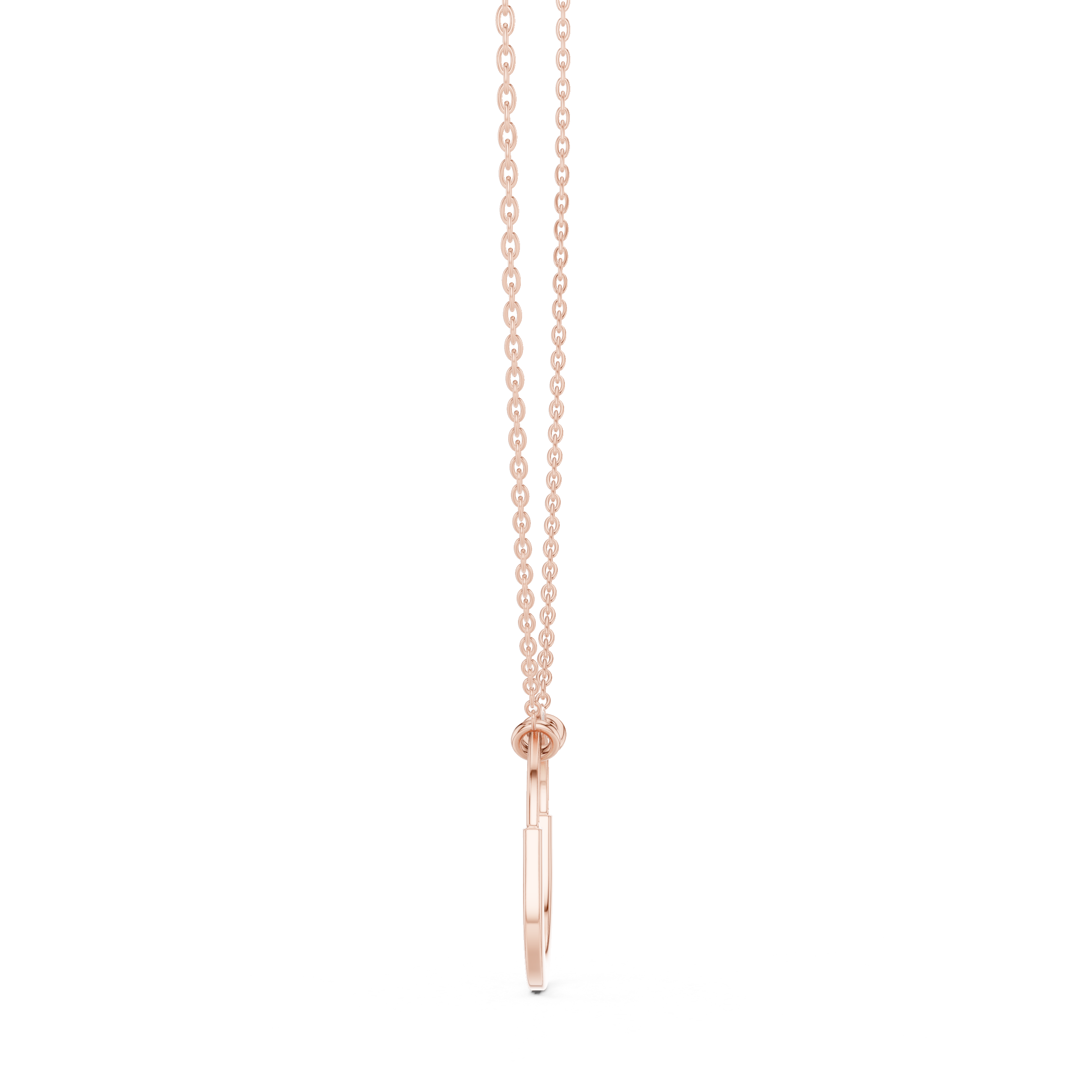 Teardrop diamond pendant in gold with lab grown diamonds by Signora Jewels