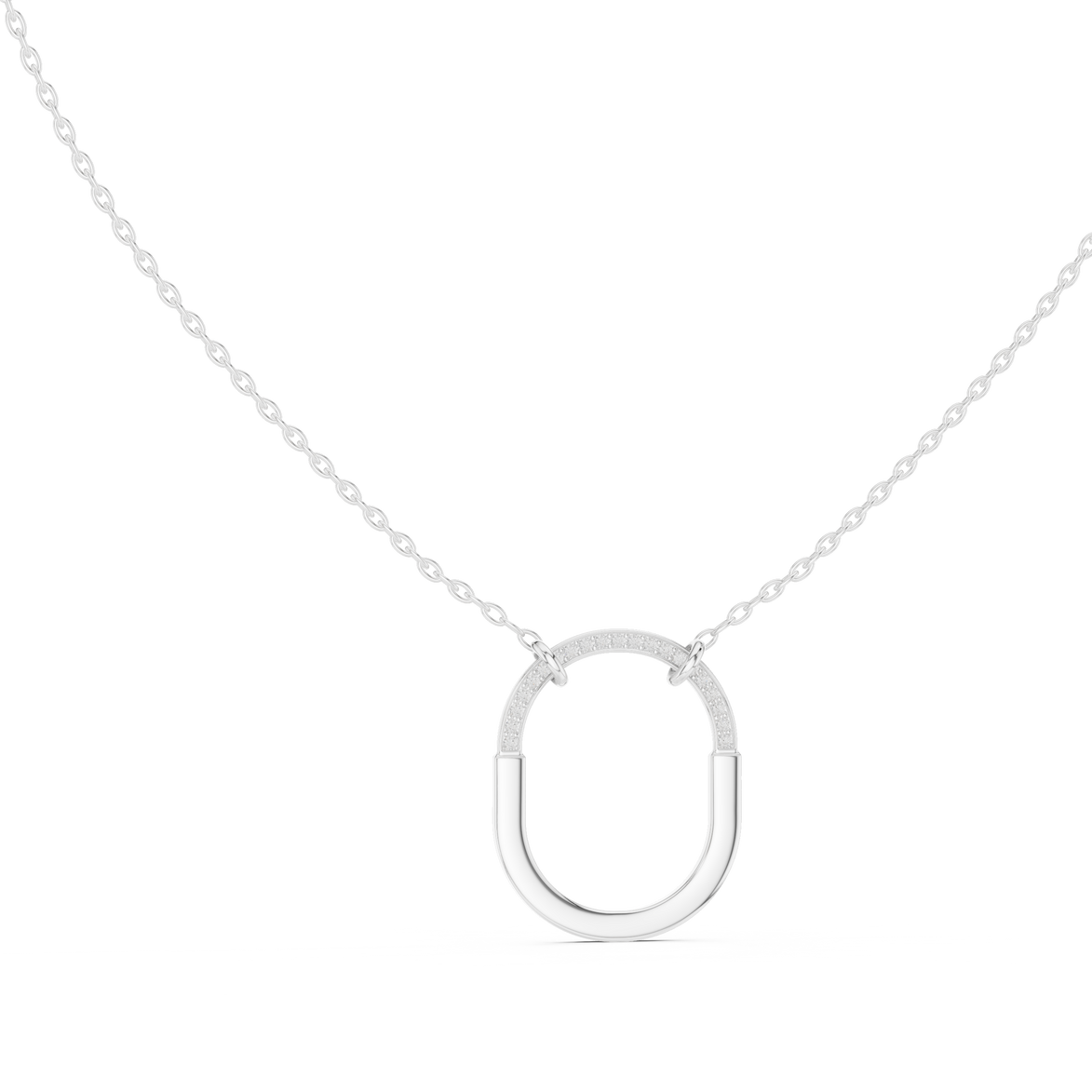 Teardrop diamond pendant in gold with lab grown diamonds by Signora Jewels