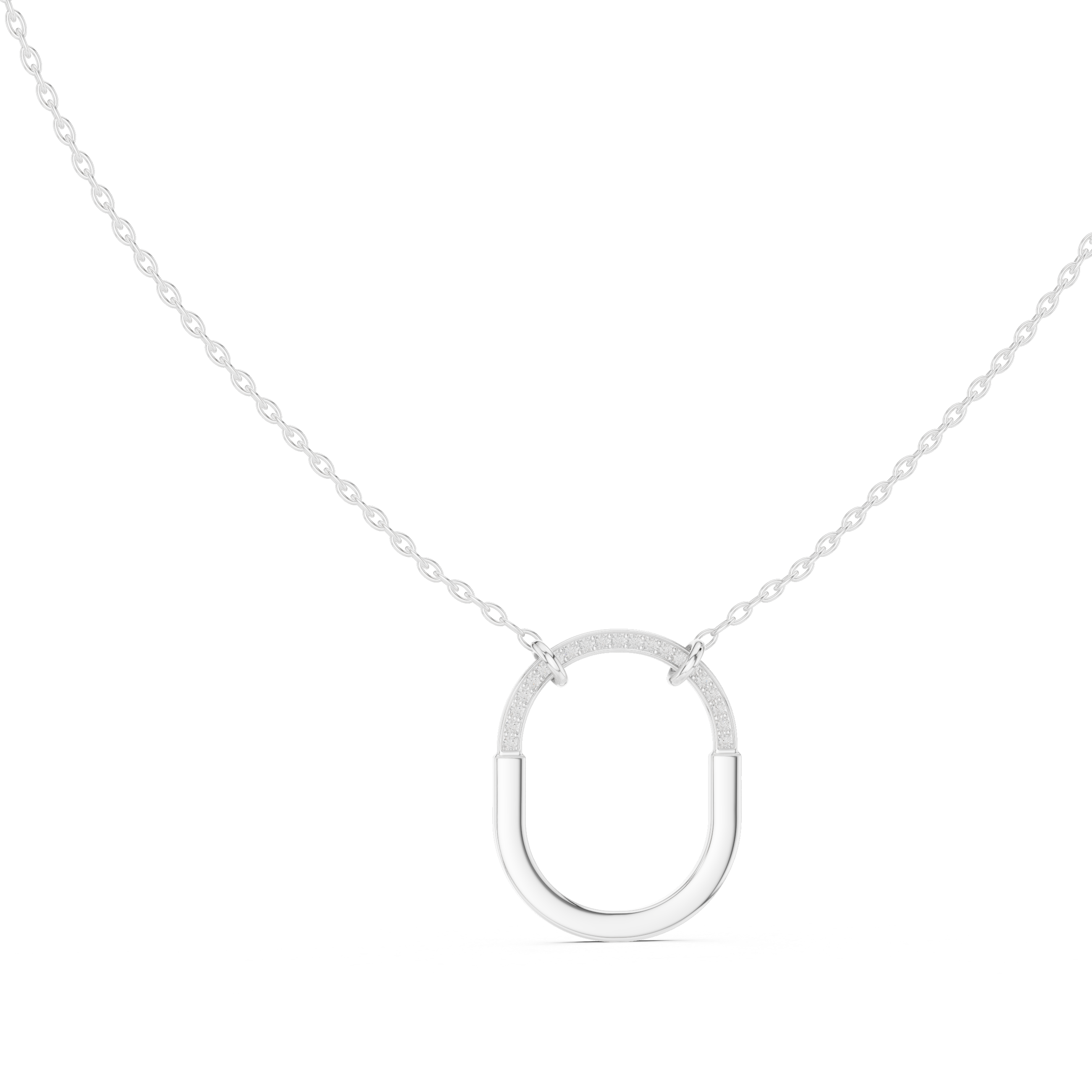 Teardrop diamond pendant in gold with lab grown diamonds by Signora Jewels
