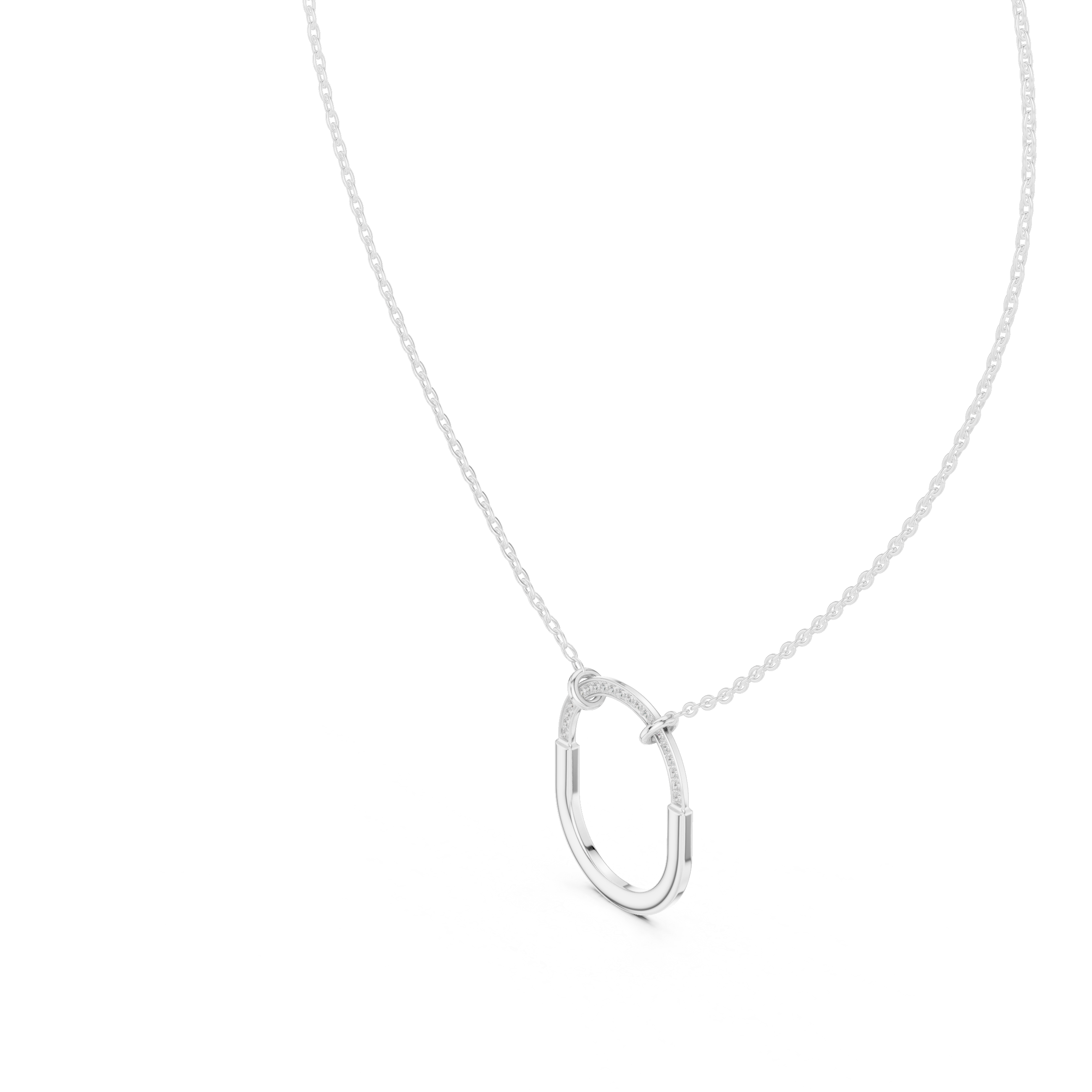 Teardrop diamond pendant in gold with lab grown diamonds by Signora Jewels