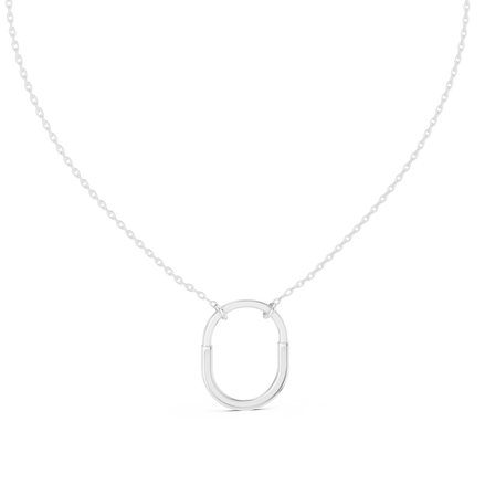 Teardrop diamond pendant in gold with lab grown diamonds by Signora Jewels