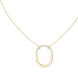 Teardrop diamond pendant in gold with lab grown diamonds by Signora Jewels