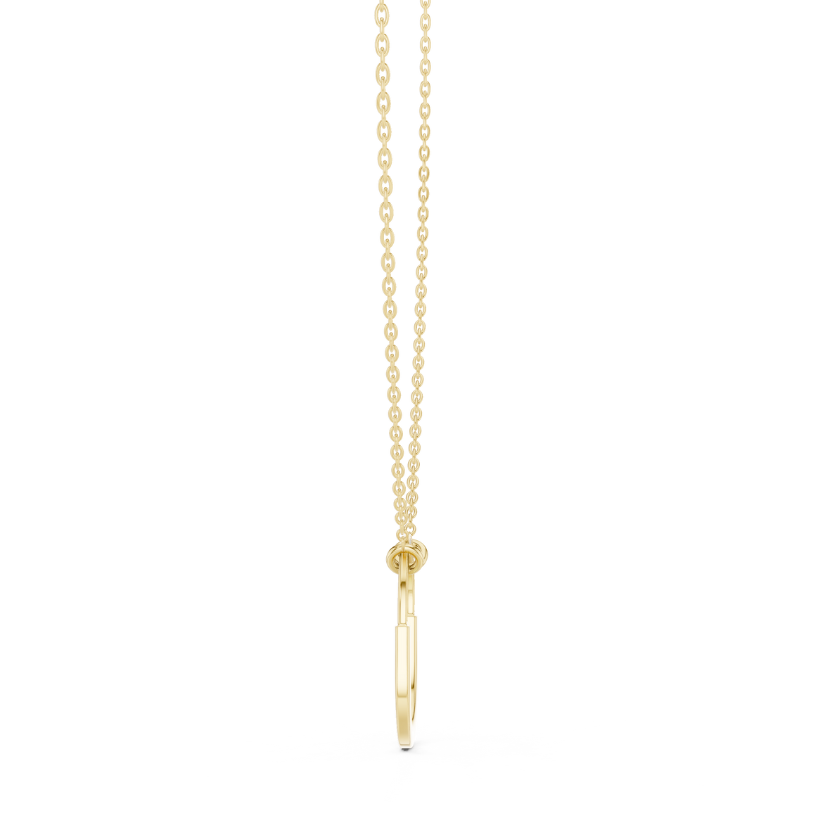 Teardrop diamond pendant in gold with lab grown diamonds by Signora Jewels