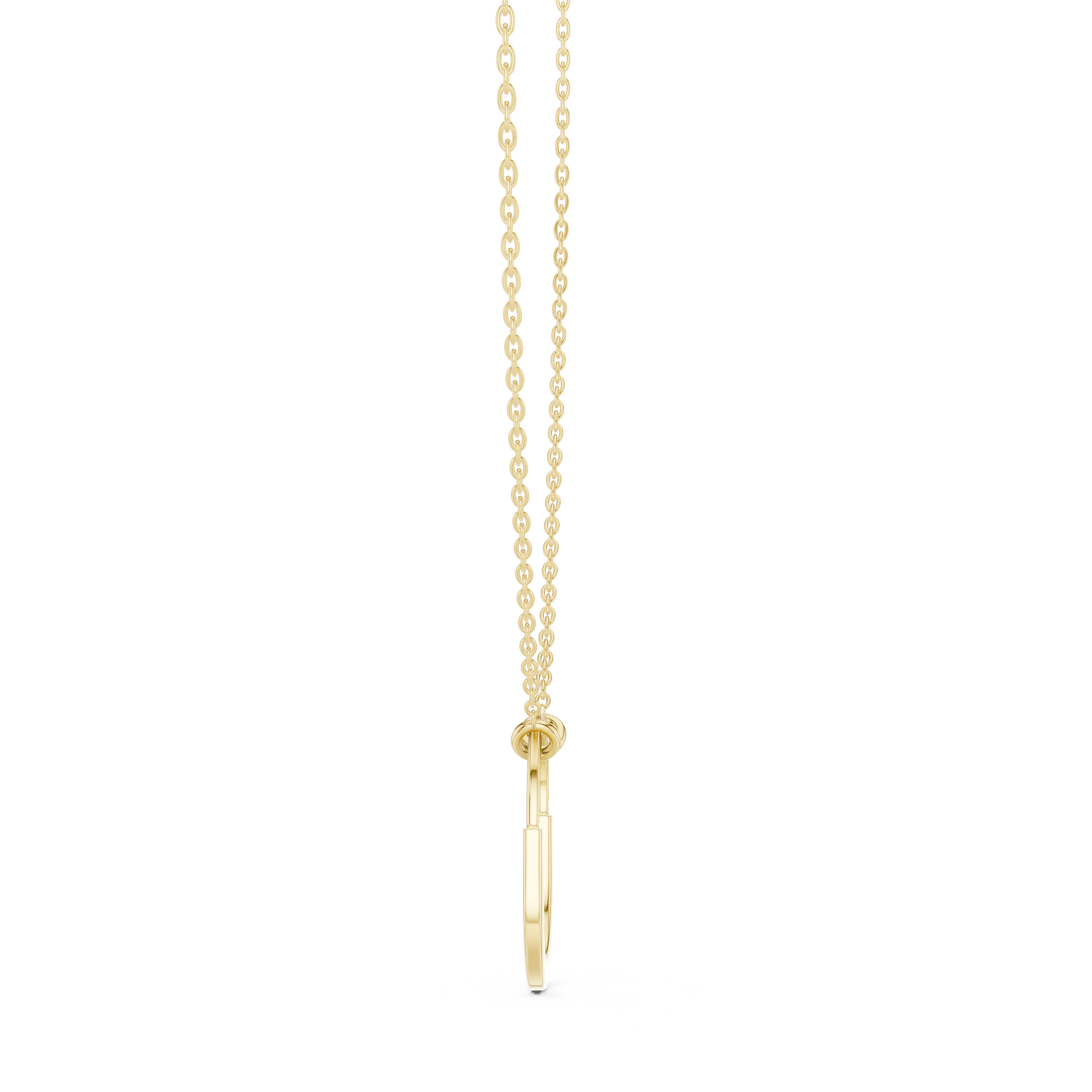Teardrop diamond pendant in gold with lab grown diamonds by Signora Jewels