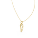 Angel wing diamond pendant in gold with lab grown diamond by Signora Jewels