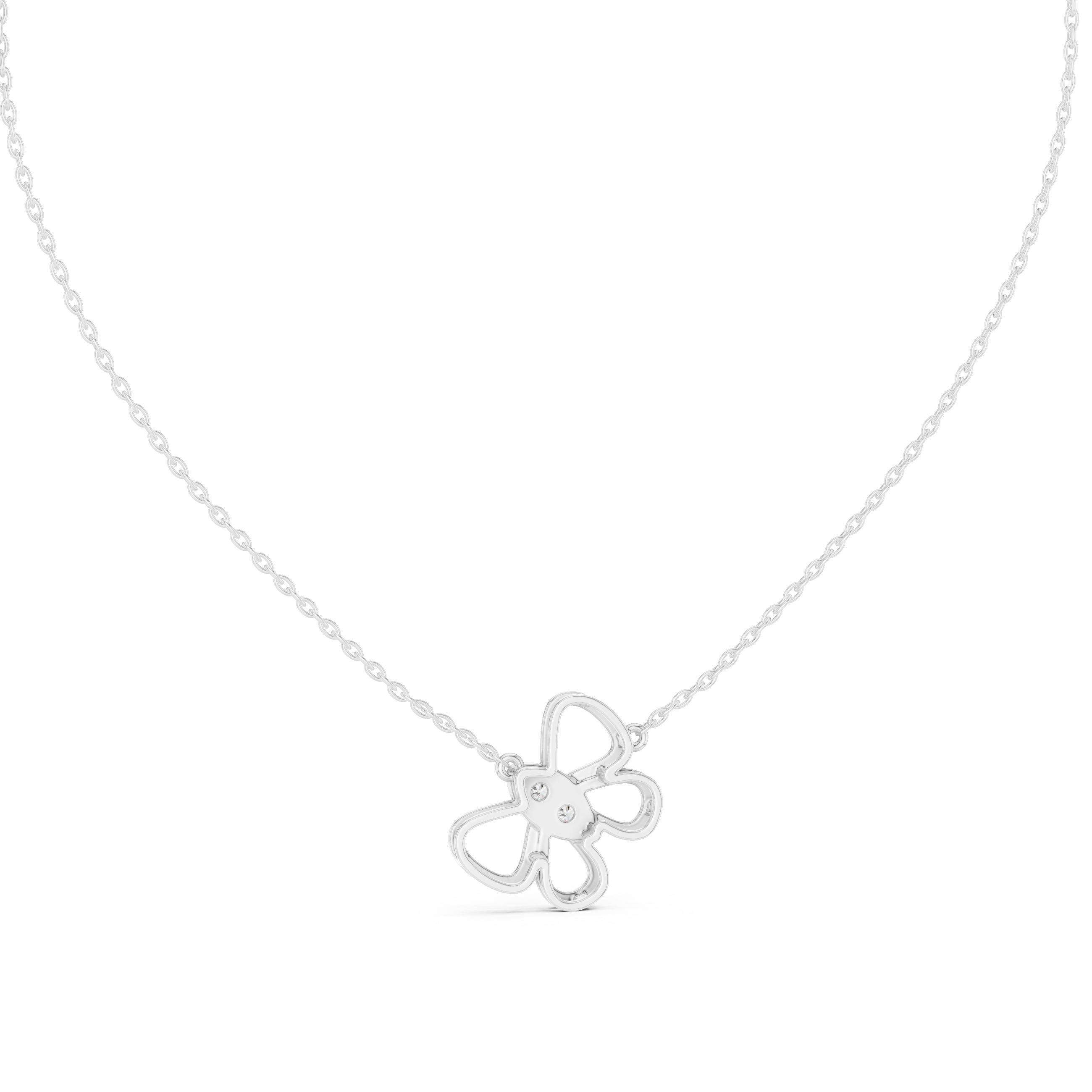 Butterfly diamond pendant in gold with lab grown diamonds by Signora Jewels