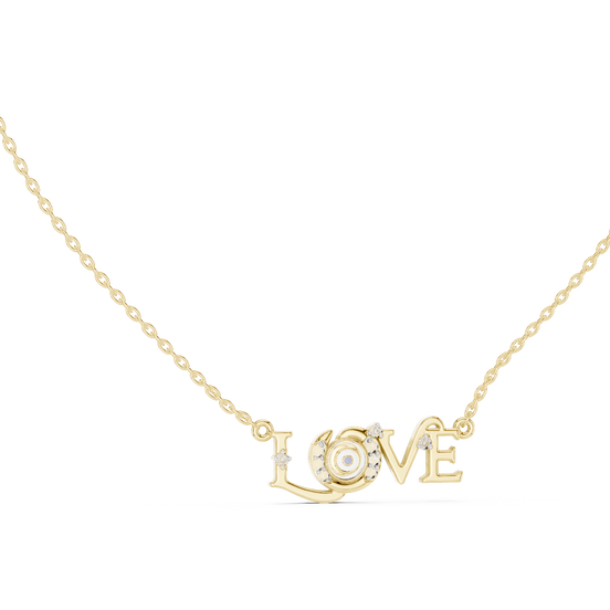 love lab grown diamond statement pendant in yellow gold