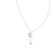 Vintage key diamond pendant in gold with lab grown diamond by Signora Jewels