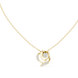 Swirl diamond pendant in gold with lab grown diamonds by Signora Jewels