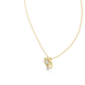 Swirl diamond pendant in gold with lab grown diamonds by Signora Jewels