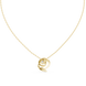 Swirl diamond pendant in gold with lab grown diamonds by Signora Jewels