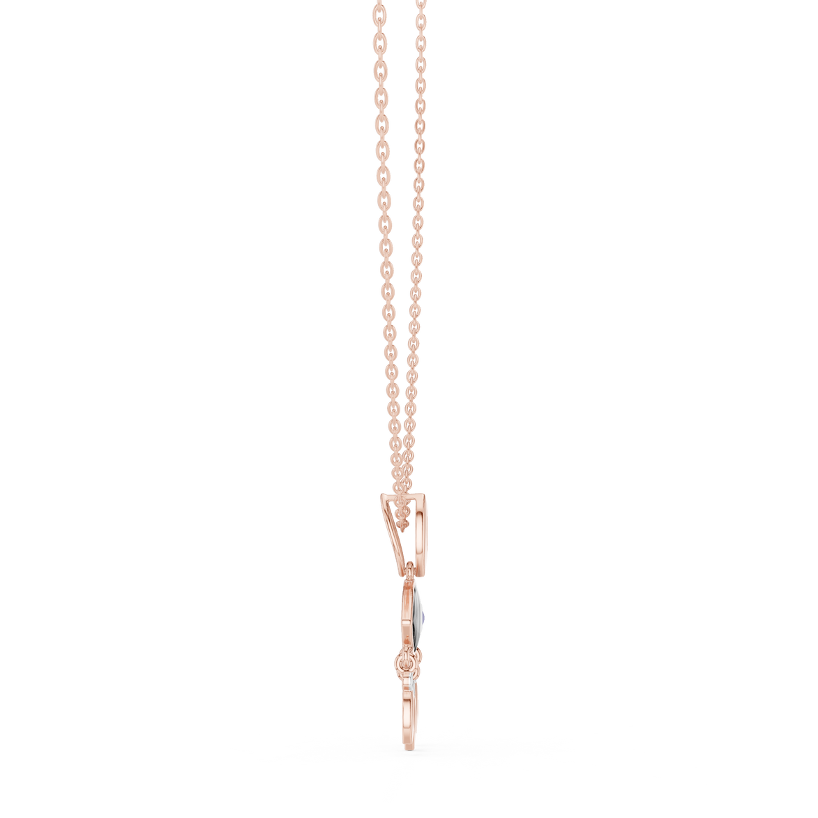Evil Eye Dangle Pendant in Gold | Signora Jewels