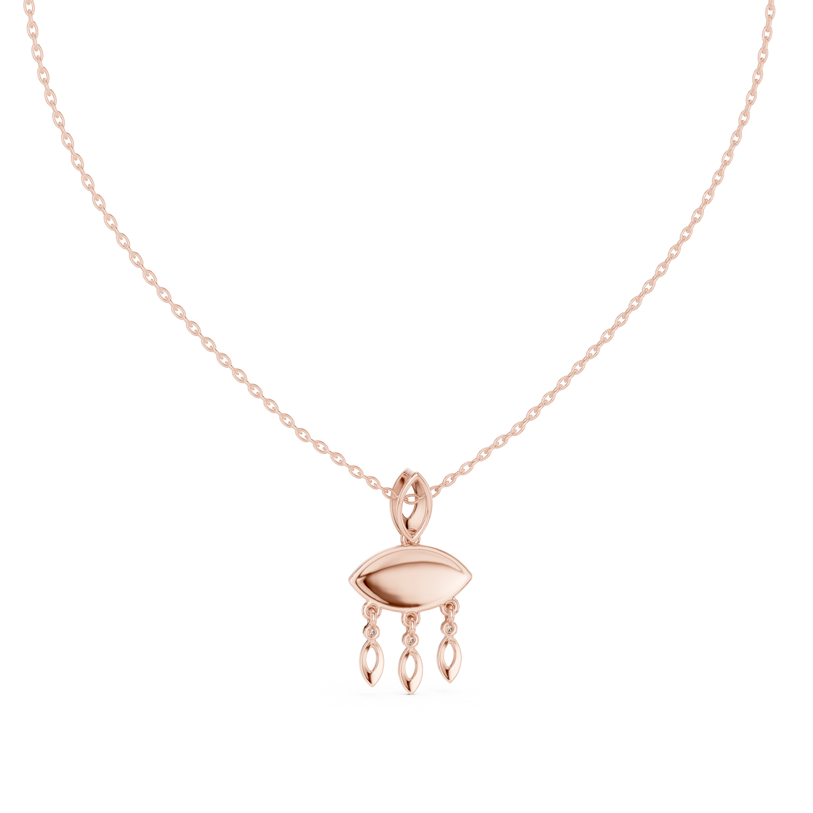 Evil Eye Dangle Pendant in Gold | Signora Jewels