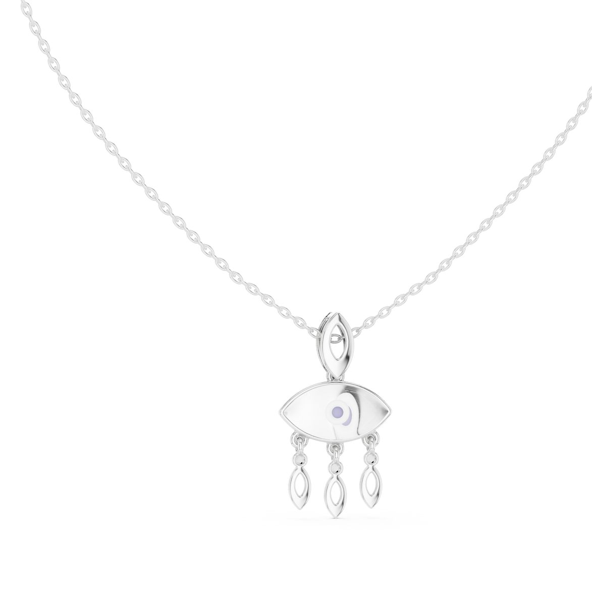 Evil Eye Dangle Pendant in Gold | Signora Jewels