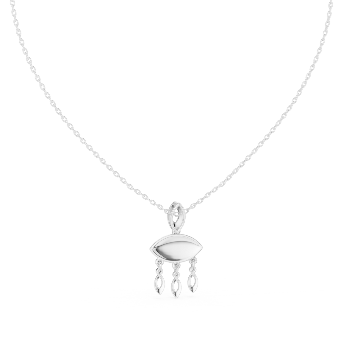 Evil Eye Dangle Pendant in Gold | Signora Jewels