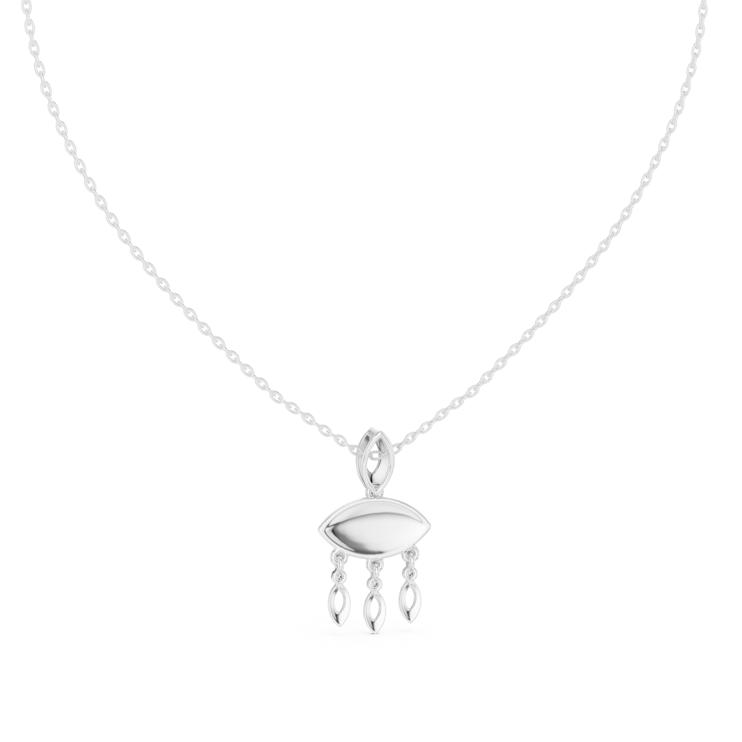 Evil Eye Dangle Pendant in Gold | Signora Jewels