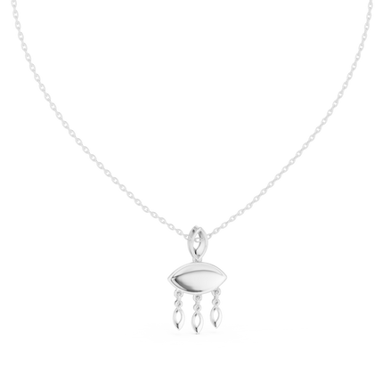 Evil Eye Dangle Pendant in Gold | Signora Jewels