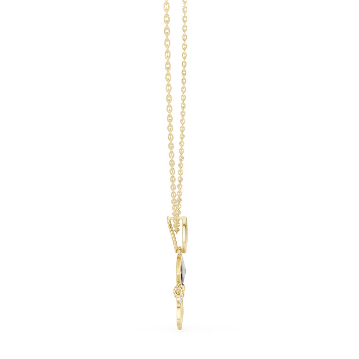 Evil Eye Dangle Pendant in Gold | Signora Jewels
