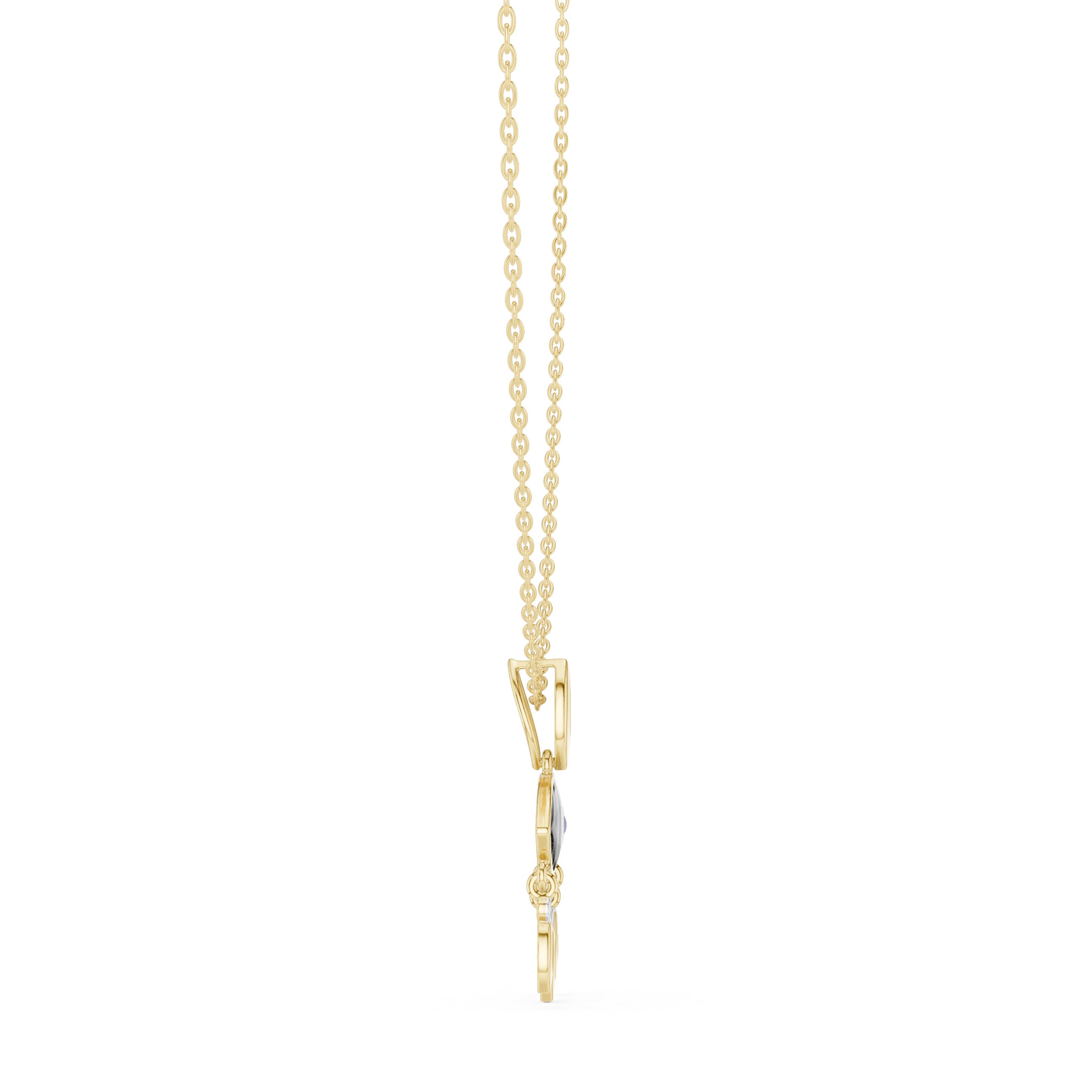 Evil Eye Dangle Pendant in Gold | Signora Jewels