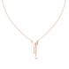 Butterfly tassel diamond pendant in gold with lab grown diamonds by Signora Jewels