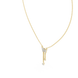 Butterfly tassel diamond pendant in gold with lab grown diamonds by Signora Jewels