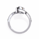 Pear Diamond Bypass Pavé Ring