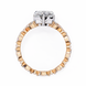 Pear Diamond Ring with Marquise Side Stones