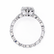 Pear Diamond Ring with Marquise Side Stones