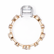 Radiant Diamond Ring with Pear Side Stones
