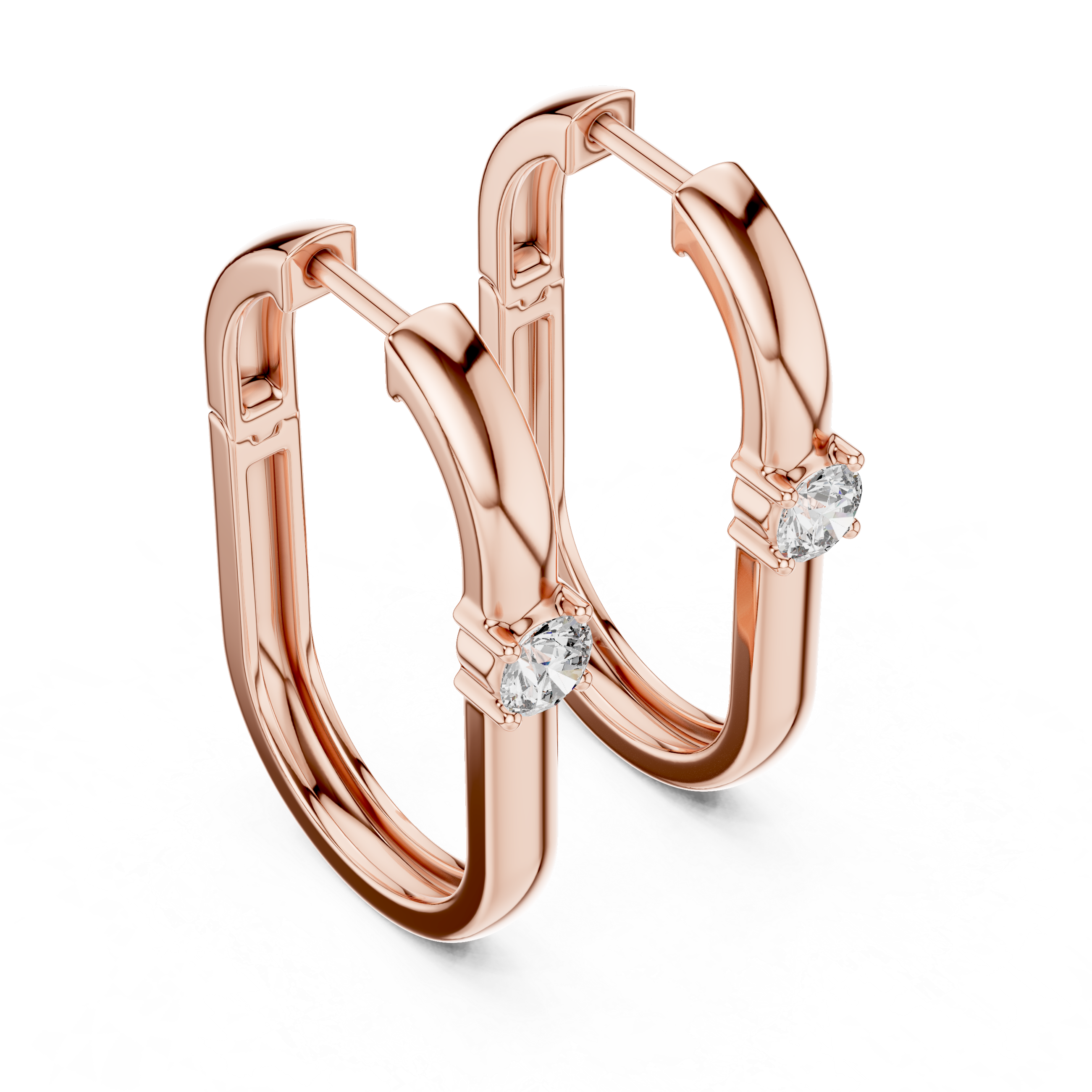 solitaire diamond hoop earrings, oval hoop earrings with single diamond, minimal gold hoop earrings, modern diamond hoops, everyday luxury earrings