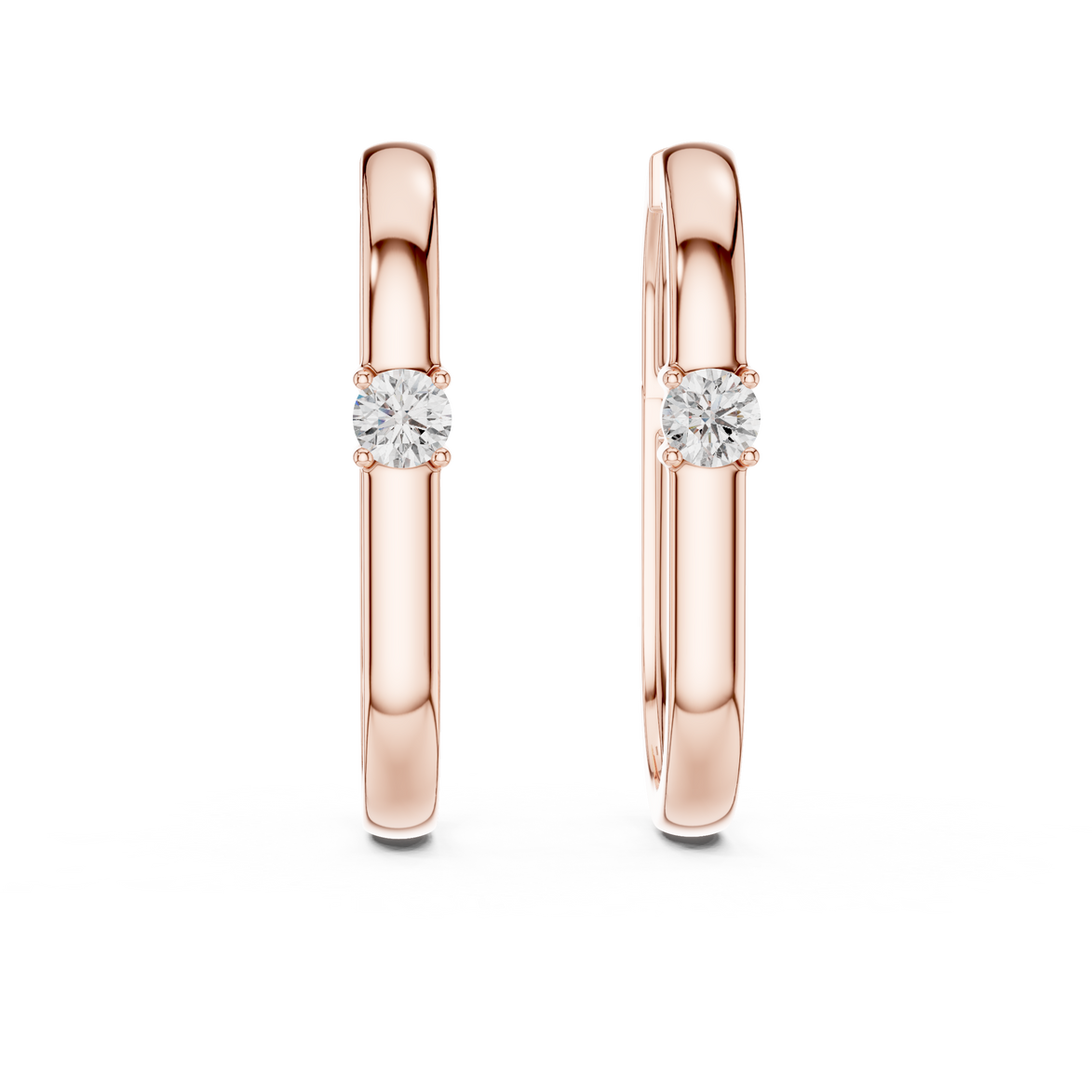 solitaire diamond hoop earrings, oval hoop earrings with single diamond, minimal gold hoop earrings, modern diamond hoops, everyday luxury earrings