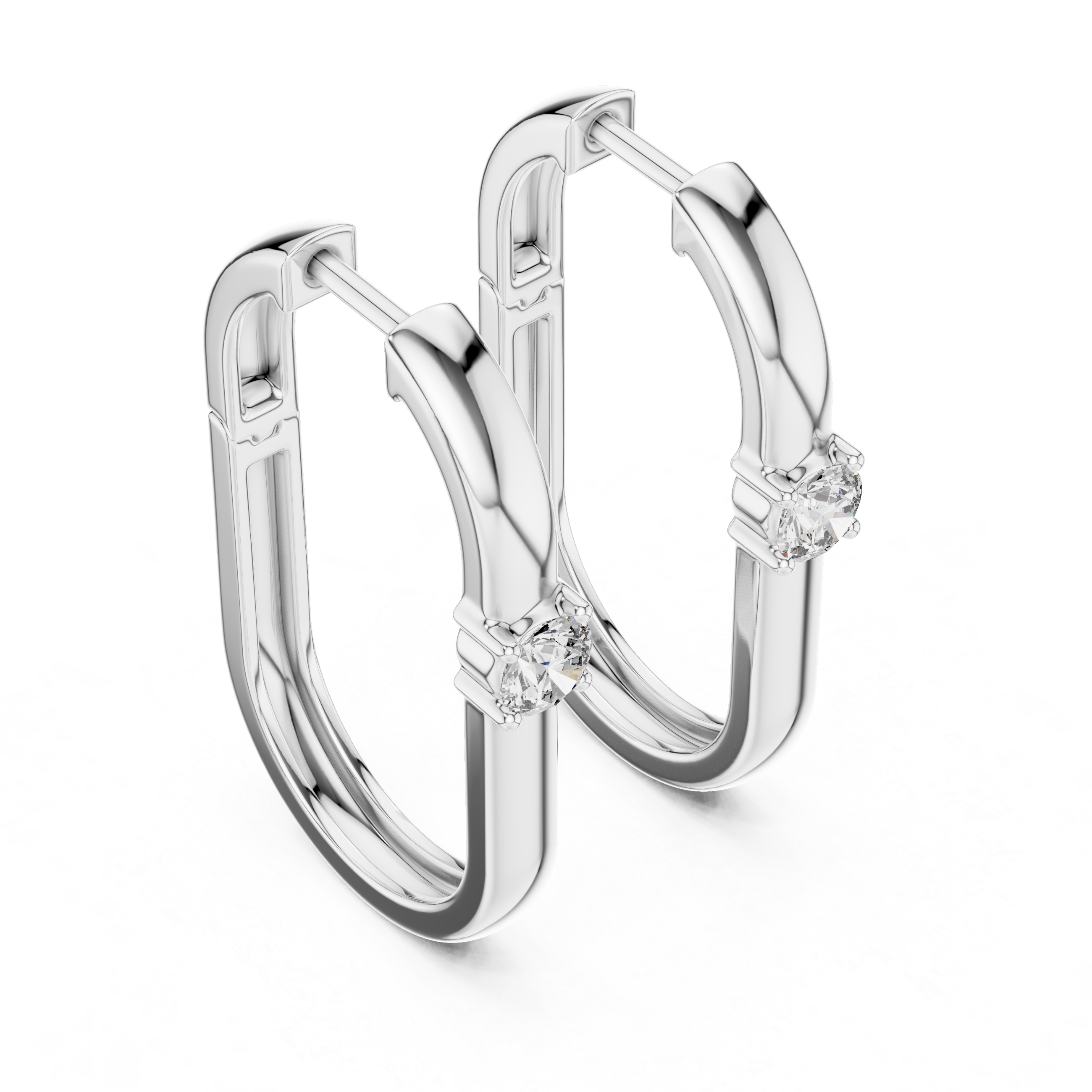 solitaire diamond hoop earrings, oval hoop earrings with single diamond, minimal gold hoop earrings, modern diamond hoops, everyday luxury earrings