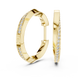 Gold diamond hoop earrings for women
