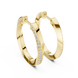 Gold diamond hoop earrings for women