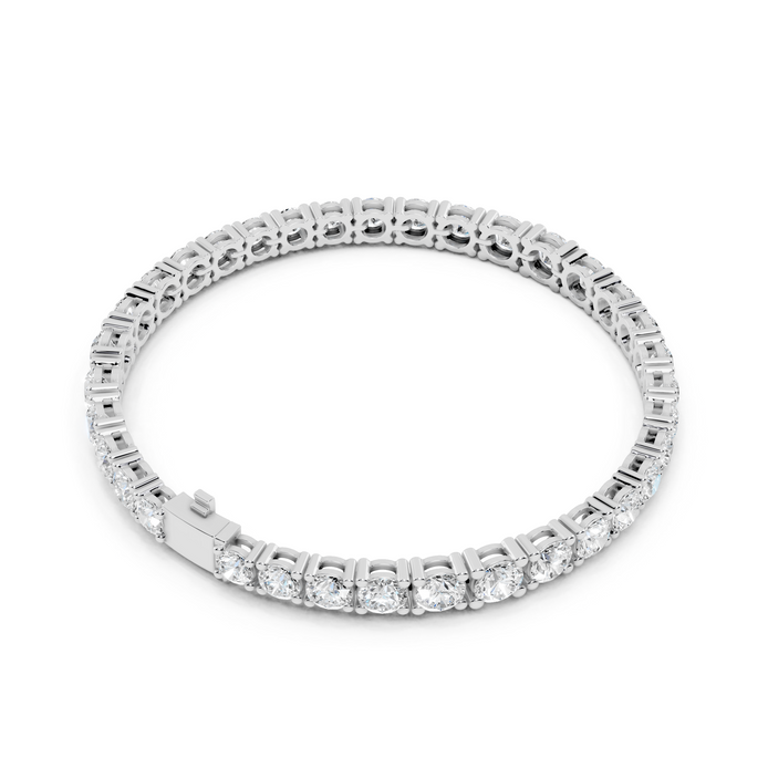 Diamond bracelet on a white background