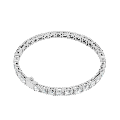 Diamond bracelet on a white background