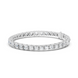 Silver bracelet with clear stones on a white background