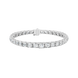 Diamond bracelet on a white background