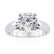 Diamond ring with a white background