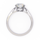 Diamond ring with a white background