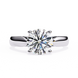 Diamond ring with a white background