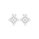 Geometric diamond stud earrings