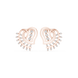 Heart spiral diamond earrings