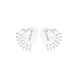 Heart spiral diamond earrings